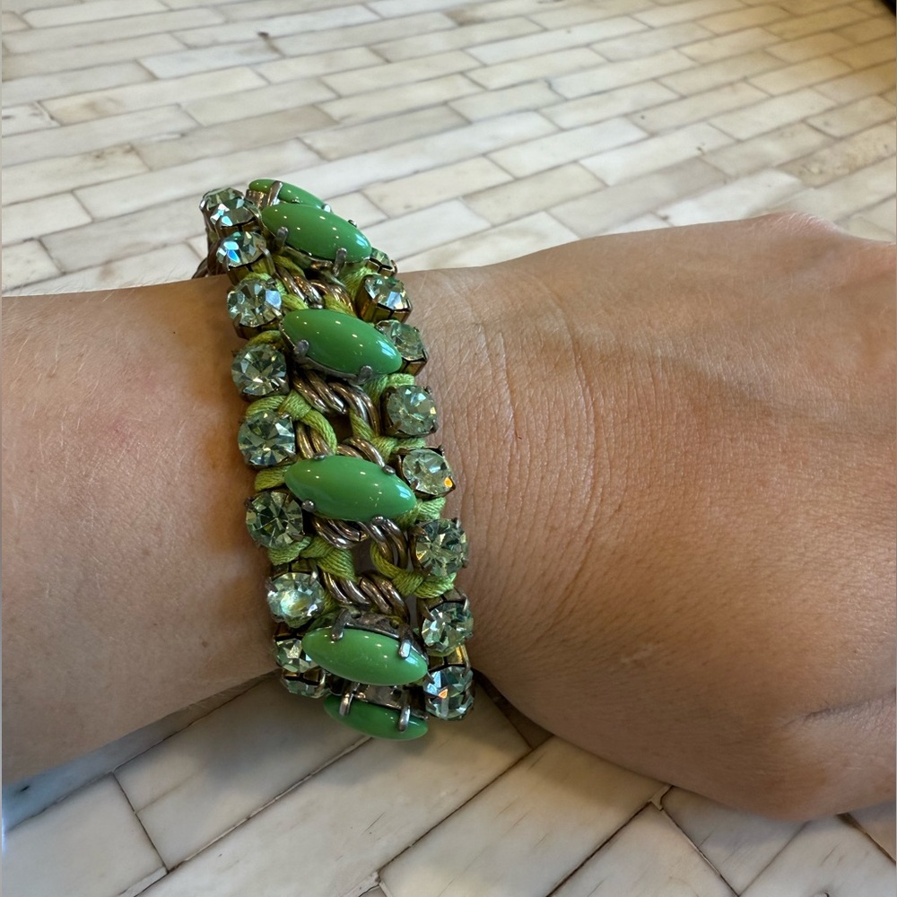 Rada Italy Green Crystal Bracelet